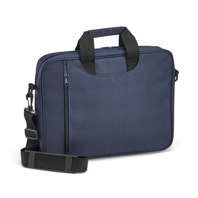 15'6" Laptop briefcase in 600D polyester - Blue - Egotier 92197
